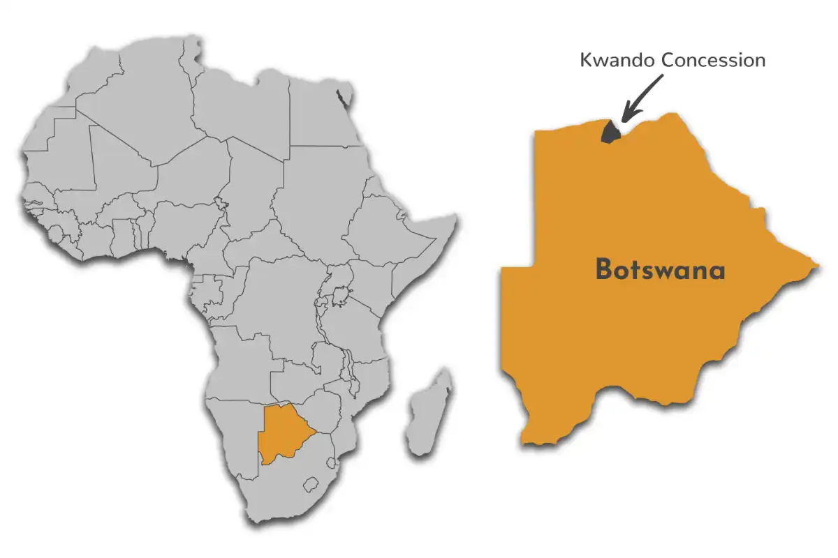 Kwando Concession map