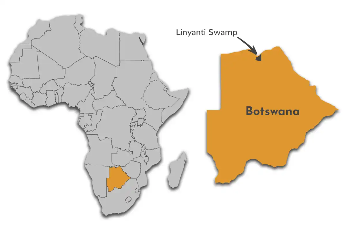 Linyanti Swamp map