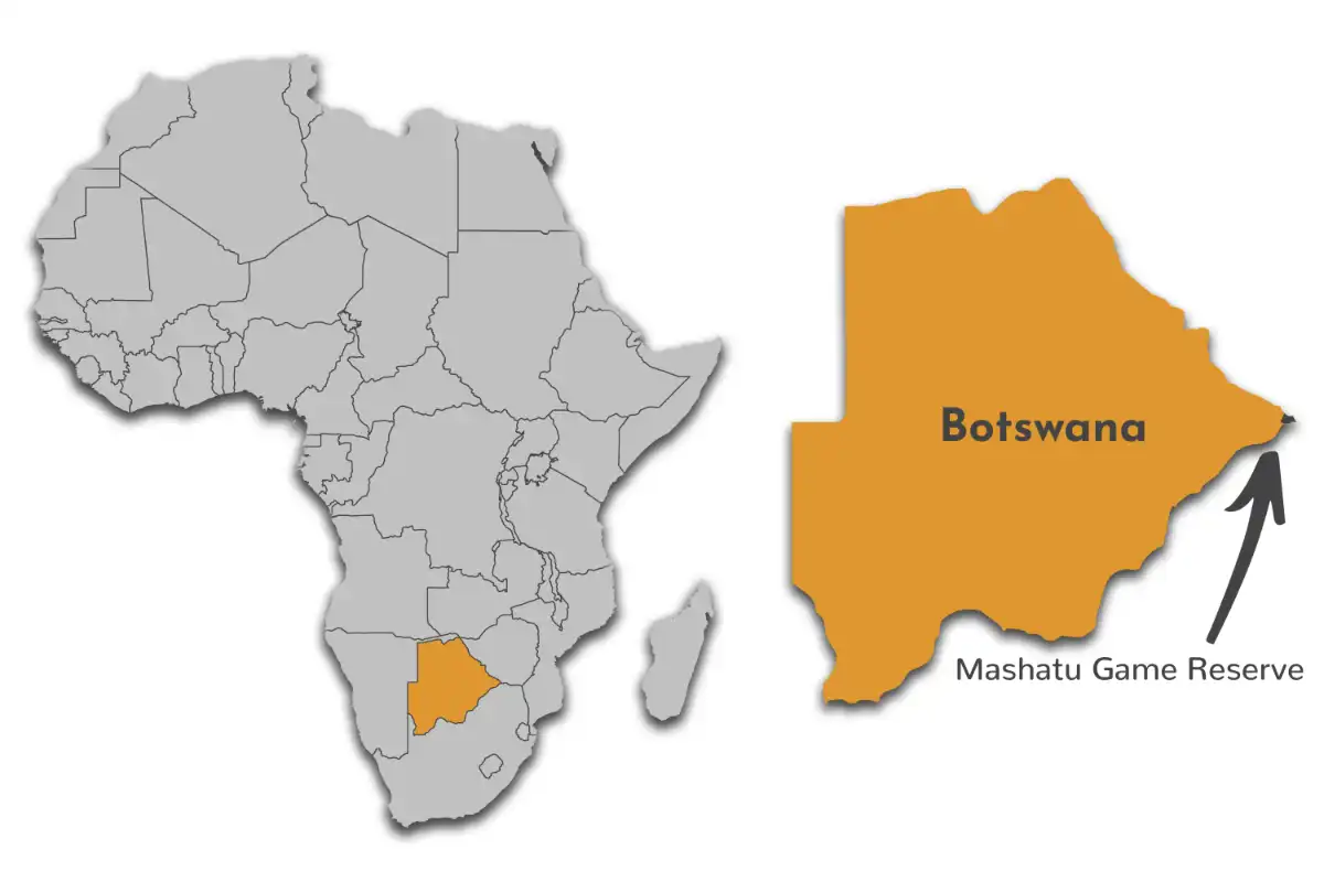 Mashatu Game Reserve map