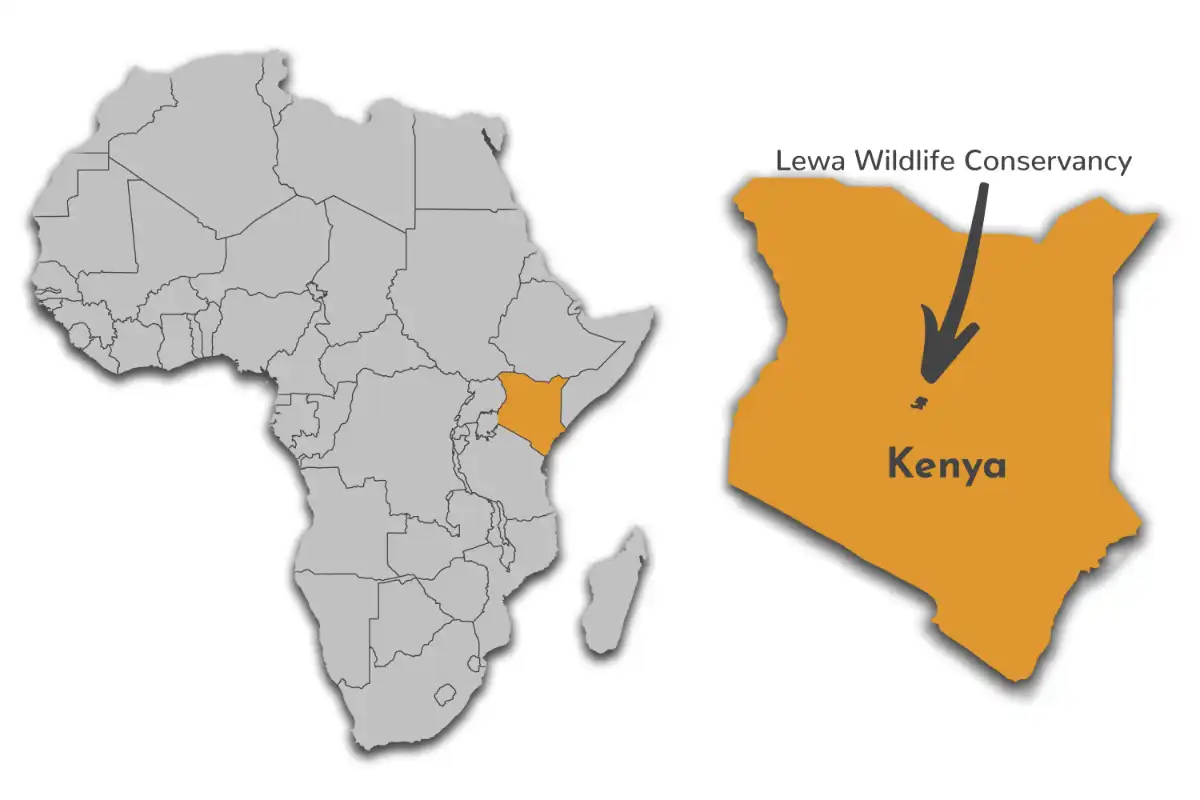 Lewa Wildlife Conservancy map