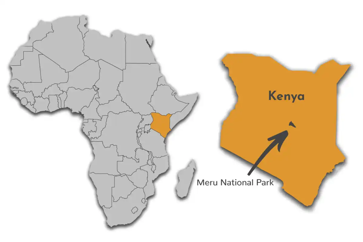 Meru National Park map