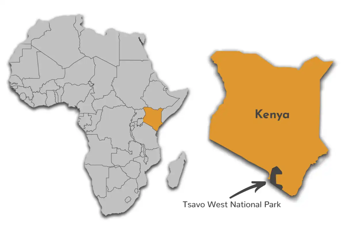 Tsavo West National Park map