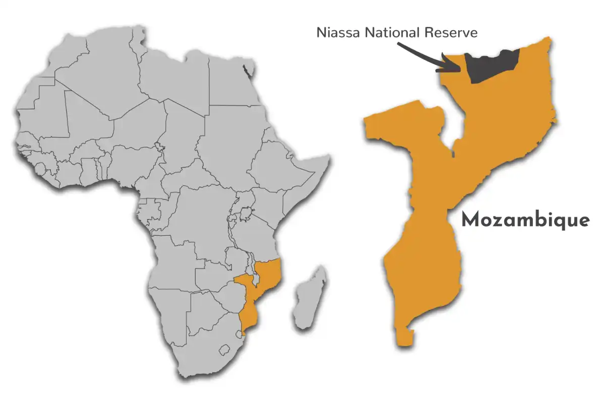 Niassa National Reserve map