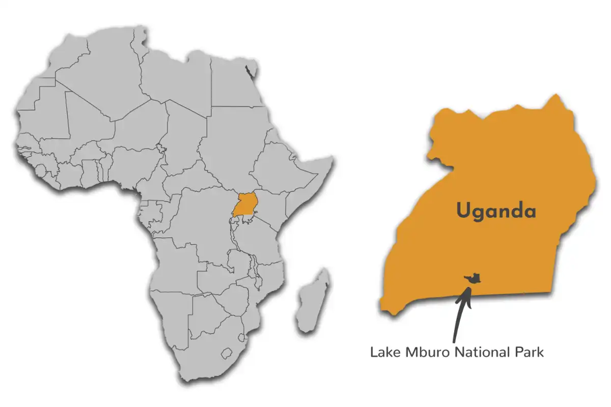 Lake Mburo National Park map