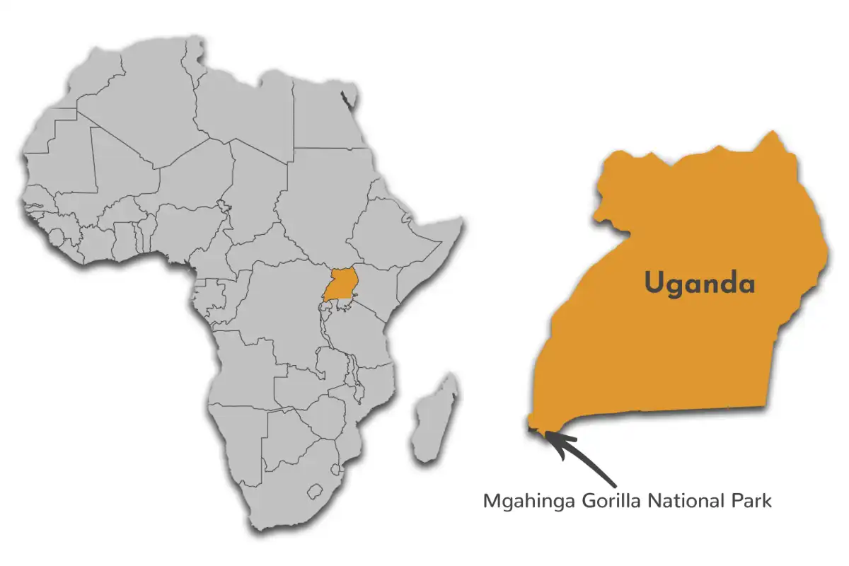 Mgahinga Gorilla National Park map