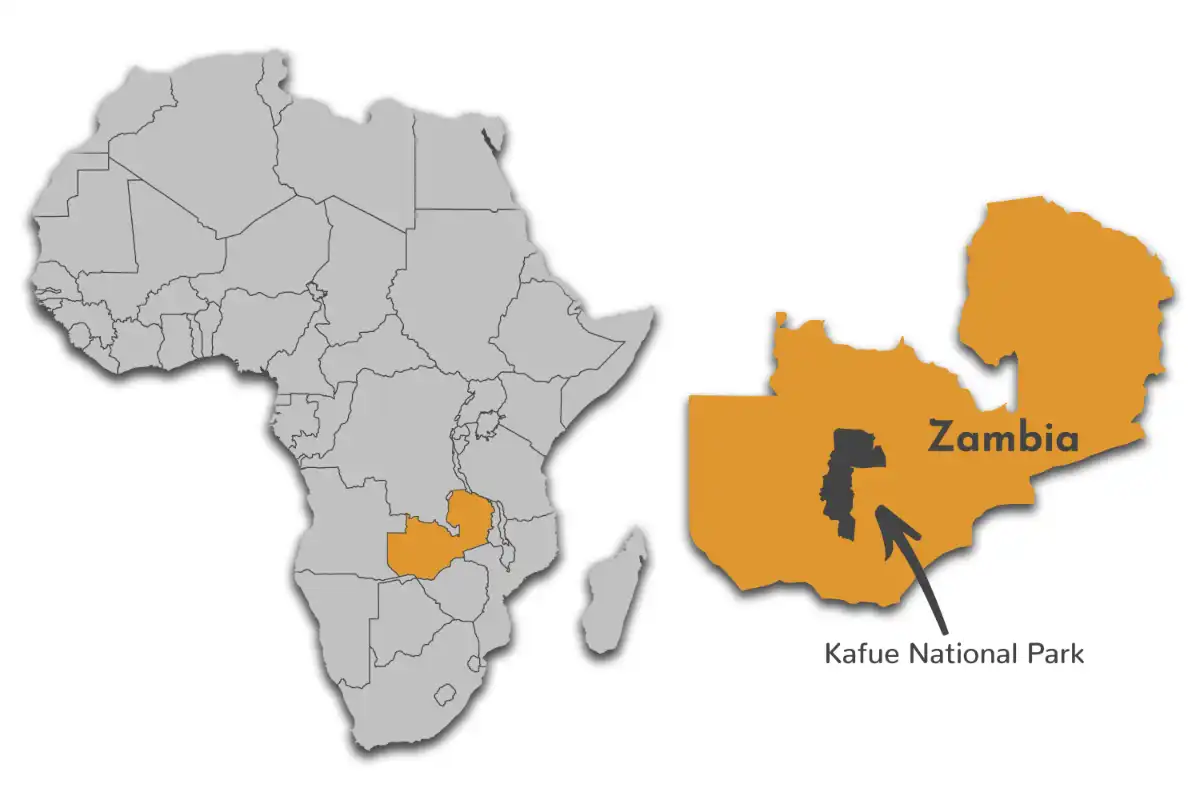 Kafue National Park map