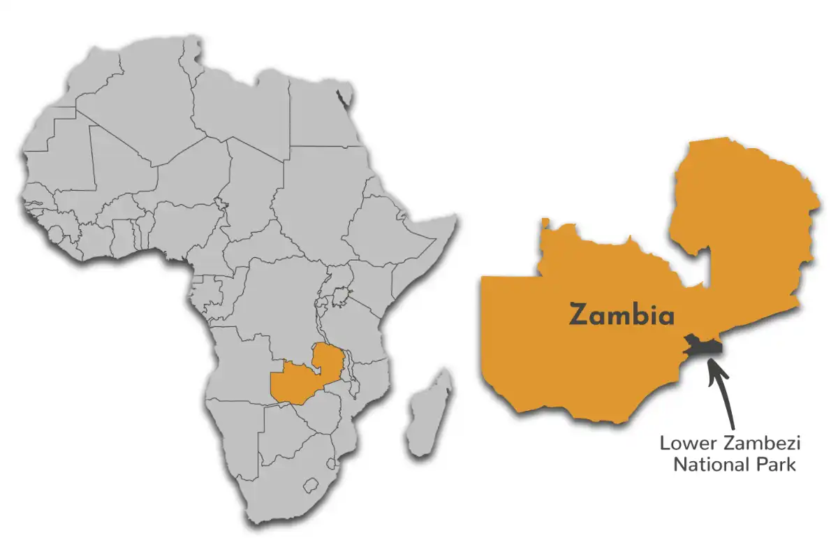 Lower Zambezi NP map