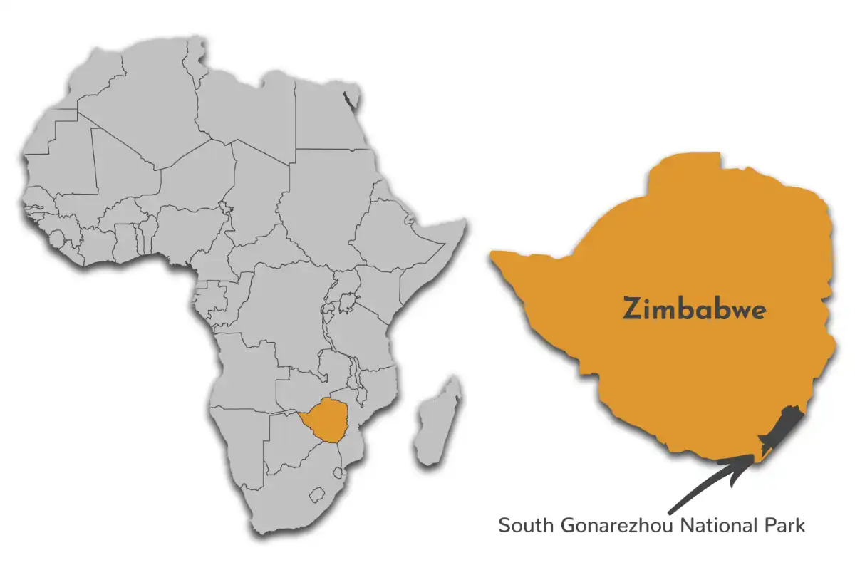 South Gonarezhou NP map